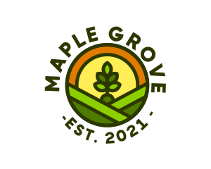 Sprout Gardening Badge logo design