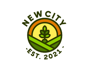 Sprout Gardening Badge logo design