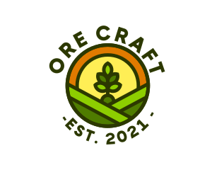 Sprout Gardening Badge logo design