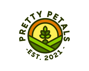 Sprout Gardening Badge logo design