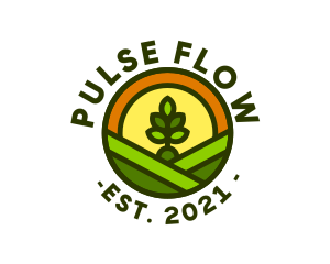 Sprout Gardening Badge logo design