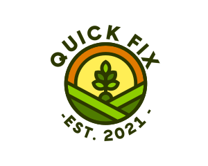 Sprout Gardening Badge logo design