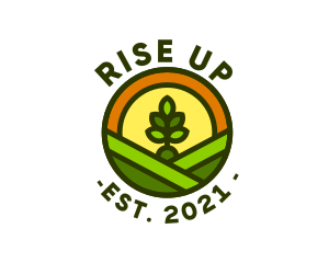 Sprout Gardening Badge logo design