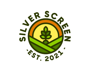 Farmer - Sprout Gardening Badge logo design