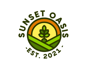 Sprout Gardening Badge logo design