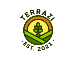 Sprout Gardening Badge logo design