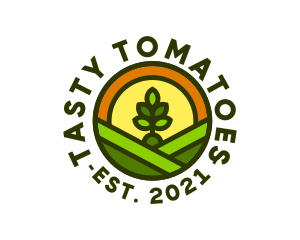 Sprout Gardening Badge logo design