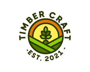 Sprout Gardening Badge logo design