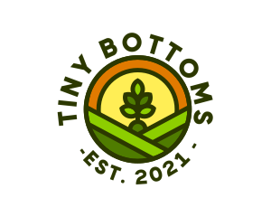 Sprout Gardening Badge logo design