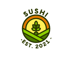 Sprout Gardening Badge logo design