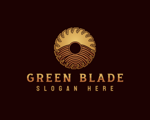 Saw Blade Carpentry  logo design