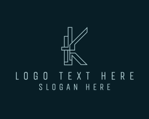 Engineer Construction Contractor Letter K Logo