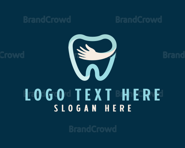 Dental Orthodontist Hand Logo