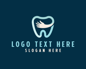 Tooth - Dental Orthodontist Hand logo design