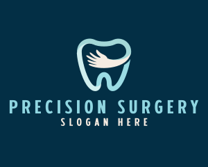 Dental Orthodontist Hand logo design