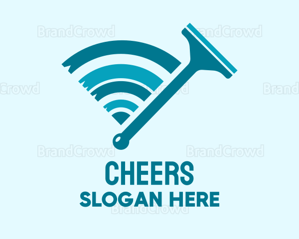 Squeegee Wiper Signal Logo