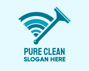 Squeegee Wiper Signal  logo design