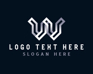 Lettermark - Metal Fabrication Letter W logo design