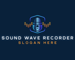 Podcast Sound Mic logo design