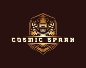 Welding Metal Sparks logo design