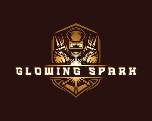 Welding Metal Sparks logo design