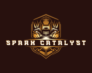 Welding Metal Sparks logo design