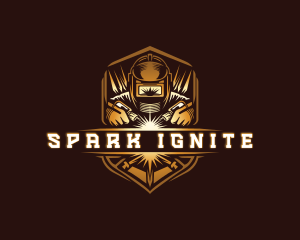 Welding Metal Sparks logo design