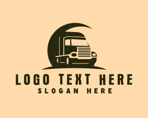 Truckload - Forwarding Truck Vehicle logo design