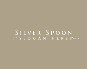 Spoon Fork Restaurant Utensils logo design