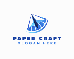 Paper Plane Courier logo design