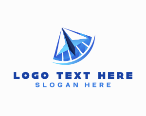Message - Paper Plane Courier logo design