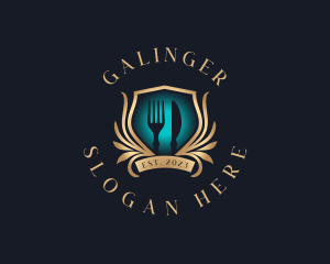 Dining - Fork Knife Cutlery logo design