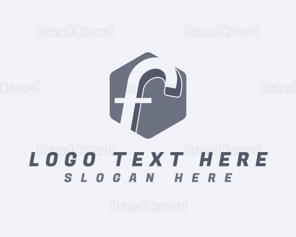 Business Hexagon Letter F Logo