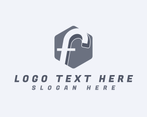Letter F - Business Hexagon Letter F logo design