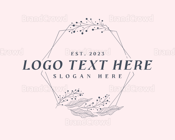 Elegant Floral Frame Logo