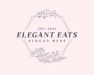 Elegant Floral Frame logo design