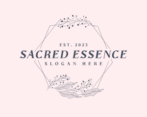 Sacramental - Elegant Floral Frame logo design