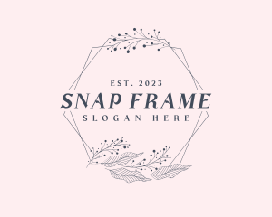 Elegant Floral Frame logo design