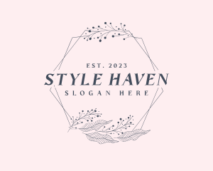 Stylist - Elegant Floral Frame logo design