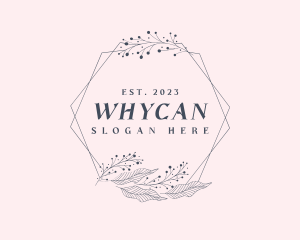 Aesthetician - Elegant Floral Frame logo design