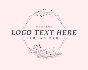 Elegant Floral Frame Logo