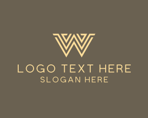 Trade - Modern Construction Letter W logo design