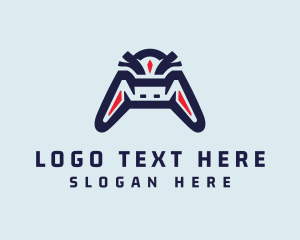 Gamer - Abstract Game Controller logo design