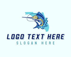 Map - Florida Marine Fish logo design