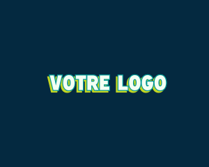 Shirt - Modern Pop Art Neon logo design