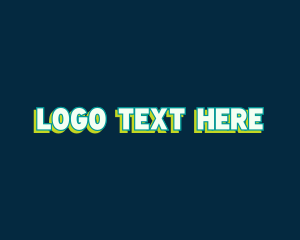 Comic - Modern Pop Art Neon logo design