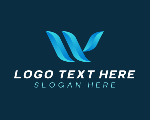 Initial - Creative Digital Initial Letter W logo design