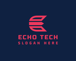 Business Tech Letter E logo design