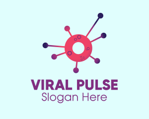 Virus - Modern Virus Disease logo design
