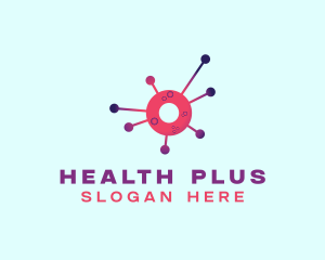 Virus Disease Bacteria logo design